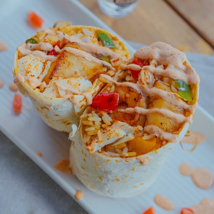 Seafood Burrito - Jimmys Famous Seafood