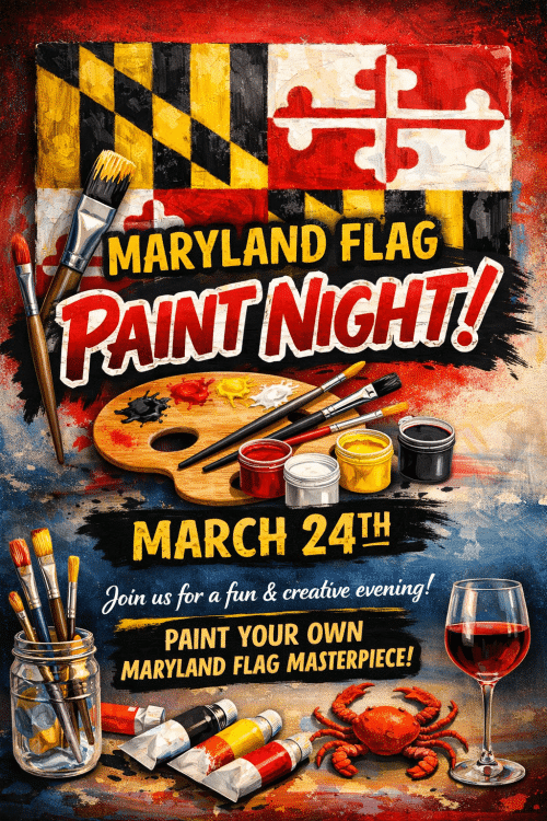 Maryland Flag Paint Night Mar-24