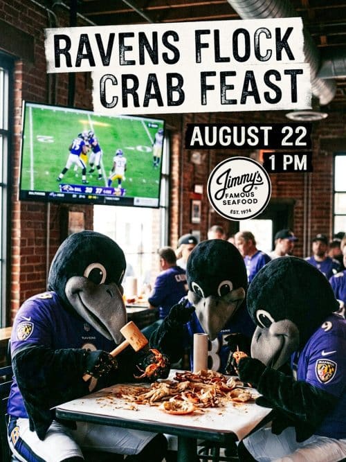 Ravens Flock Crab Feast Aug-22