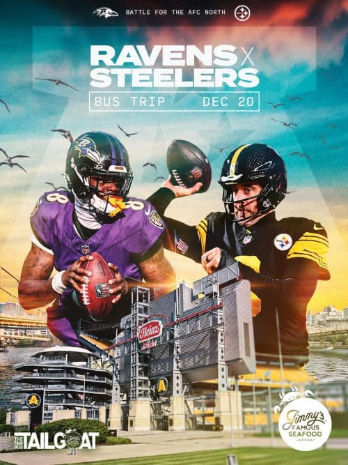 Ravens v Steelers Bus Trip Dec-20