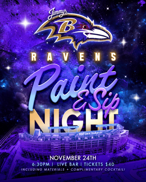 Ravens Paint and Sip Night Nov-24
